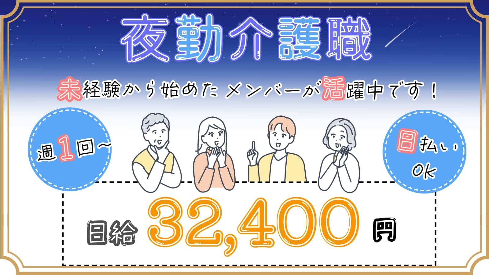  【夜勤専従の介護職】港区/品川駅/サービス付き高齢者向け住宅 の求人写真