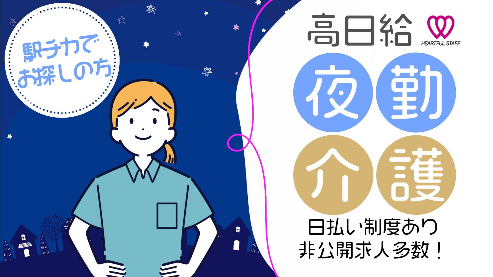  〈横浜市金沢区・並木北駅・有料老人ホーム〉夜勤専従の介護職 の求人写真
